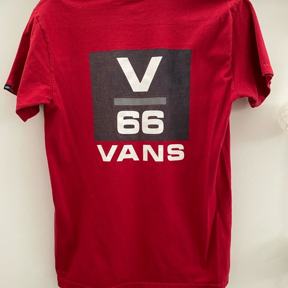 red vans t shirt mens